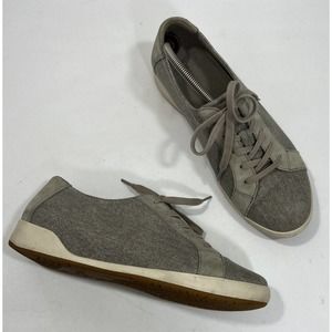 DANSKO OLISA Stone Grey Sneakers Lace Up Athletic Comfort Size 40 EUR 9.5 10 US